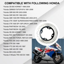 Disco de freio traseiro de 220 mm para motocicletas - Prata - Visão 2