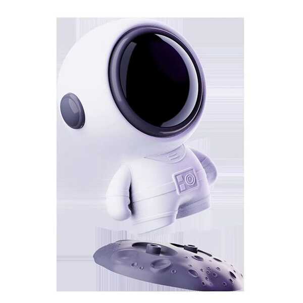 ltavoz Bluetooth 5.0 Portátil con Diseño de Astronauta, Sonido Estéreo, Luz LED y Radio FM