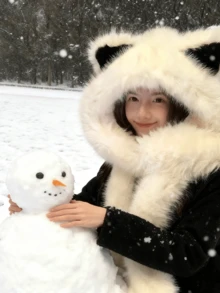 1pc/2pcs Women's Fluffy Fox Ear Hat, Warm Winter Trapper Hat, Cute Bear Design, Suitable For Daily Use, Cycling And Skiing Valentines Gift