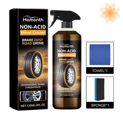 Limpiador descontaminante quita oxido, Desoxidante de Metal, Producto Multifuncional para Pulir y Renovar Ruedas de Auto, Quitar Óxido de Griferías y Acero Inoxidable, Elimina Manchas de Óxido, Limpia Profundamente y Restaura el Brillo, Para auto, carro, vehiculo, motocicletas, bicicletas, practico y facil de usar, hogar, exteriores, automotriz, para neumaticos, llantas, piezas de metal