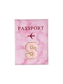 RFID Vintage Geschäfts-Passhülle aus PU-Leder, tragbar, multifunktional, für Ausweise, Bankkarten, Flugtickets, Reisezubehör, Premium minimalistische Initialen-Passhülle für Teen Mädchen, Studenten, Unisex, Rückkehr zur Schule, Reisezubehör, Passport Tasche