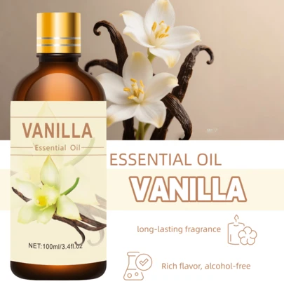 100ml, 30ml, 10ml Tinh dầu vani, Dầu chiết xuất từ thực vật, Thích hợp cho máy khuếch tán tạo độ ẩm trong phòng khách, phòng ngủ, phòng tắm, Liệu pháp hương thơm, Massage toàn thân, Cải thiện độ tươi mát của không khí, Khử mùi, Tự nhiên và tươi mát