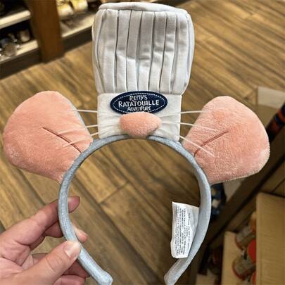 Ratatouille-Themed Photo Accessories - Soft Gray, Suitable For Themed Parties, Party Decorations, Clothing Accessories, Cartoon Accessories, Clips, Fun Photo Props, Cute And Novel Props, Christmas, Ratatouille Theme.