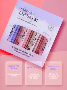 Juego de 4 bálsamos labiales - Hidratantes y humectantes, sin alcohol para todo tipo de piel - Multicolor - Ver 2