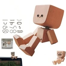 Bambola di legno fatta a mano che si dondola con 12 , decorazione natalizia, regalo di Natale, decorazione da scrivania, accessori per auto, ornamenti per auto, miglior regalo, regalo perfetto, regali creativi, statuetta di legno che si dondola, decorazioni per cruscotto auto con bambola di legno che si dondola, ornamento per auto attivato dal movimento, divertente decorazione da scrivania in legno, decorazione portatile per cruscotto fatta a mano