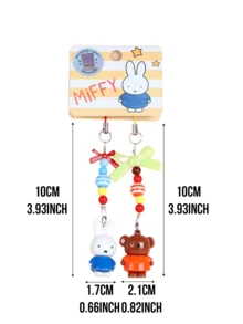 Couples Edition，Miffy & Little Nose Couple Keychain – Licensed Cartoon Couple Pendant for Keys & Bags, Stylish & Cute Key Ring for Couples, Perfect Gift for Valentine's Day, Cute and Durable Accessory for Daily Use, Suitable for Couples Who Love Cartoon Characters, Great for Keys, Bags & Backpack - 情侶款 - 查看 4