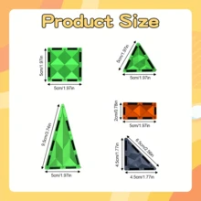 40/100pcs Medium Magnetic Building Blocks Toy Set, With Car Magnetic Blocks Set, Stacking Blocks Toys For Boys/Girls, Children Building Blocks Set, Birthday/Christmas/Halloween Gift - Multicolor - View 6