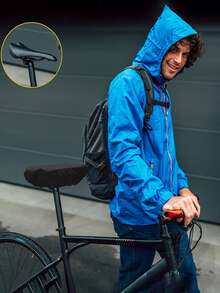 1pc Bicycle Seat Cover, Waterproof & Dustproof Seat Protector With Drawstring, Rain & Snow Resistant, Sun Shade - Multicolor - View 6