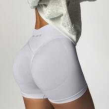 High Waisted Impact Compression Shorts For Women Butt Lifting Curve-Hugging Sculpting Fit - Lông vũ màu nâu xám - Xem 7