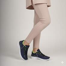 Women's Gym Shoes – Ideal For Walking, Running And Exercise - Xanh nước biển/Xanh lá cây - Xem 2