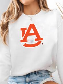 Auburn University Marble Memorial Cremation Urn Sweatshirt - trắng - Xem 2