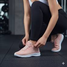 Women's Gym Shoes – Ideal For Walking, Running And Exercise - Nude - View 1