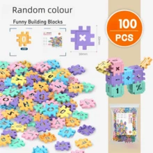 Digital Building Block Toys For Kids, Building Toys, Building Set, Children'S Educational Toys, Interlocking Creative Connecting Kit-Promote Fine Motor Skills Sensory Development-Random Color - Multicolor - View 11