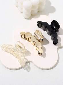 3 件/2 件几何圆形复古豹纹发夹，优雅时尚发饰，女士发夹，发夹，发夹，接发夹，学校用品，学院秋冬发夹，适合度假装扮女士 - 彩色 - 查看 6