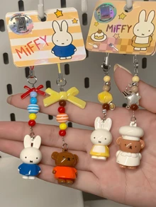 Phiên bản đầu bếp, Móc khóa đầu bếp Miffy & Little Nose – Móc khóa hoạt hình thực phẩm được cấp phép cho chìa khóa & túi xách, Thiết kế đầu bếp chi tiết với tay nghề chất lượng cao, Món quà hoàn hảo cho những người đam mê ẩm thực & anime, Phù hợp cho bé gái & thanh thiếu niên, Tuyệt vời để sử dụng hàng ngày, nấu ăn & nướng bánh, Thêm yếu tố thú vị cho chìa khóa & túi xách của bạn - đầu bếp - Xem 9