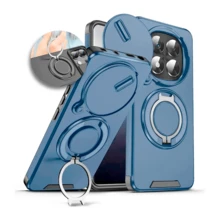 xaa mobile Ringke Heavy Duty Case For Redmi Note 14 Pro 5G, Black Ring + HD Screen Protector - Blue - View 2