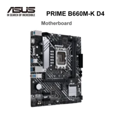 Scheda madre ASUS PRIME B660M-K D4, socket LGA 1700 Intel, PCIe 4.0, memoria DDR4, soluzione di alimentazione avanzata, controllo illuminazione, raffreddamento ad alte prestazioni - nero - Visualizzare 1