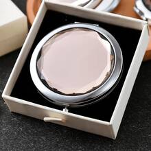 Customized Compact Makeup Mirror, Personalized Engraved Folding Pocket Mirror, Portable Double-Sided High-Definition Mirror, Stainless Steel Compact Mirror, Valentine's Day Gift, Spring, Bridesmaid, Wedding Gift, Customized Floral Engraved Makeup Mirror, Suitable For Gifting To Girlfriends, Moms, Mother's Day, Birthday, Graduation, Wedding, Anniversary, Practical Gift - Multicolor 3 - View 14