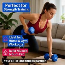 Shark Power Gear Neoprene Hex Dumbbell 2KG + 2.5KG Pair Set With A3 Rack – Home Gym Strength Training Kit - Neoprene Hex Dumbbell 2KG + 2.5KG Pair Set with A3 Rack - View 6