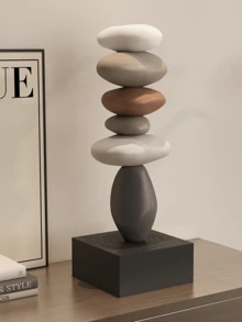 1件幸运符装饰雕塑 - 精致摆件，适合放置于客厅、电视柜或桌面 | 完美的乔迁礼物 - 彩色 - 查看 2