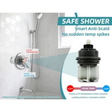 RP19804 Shower Cartridge Compatible With  1300/1400 Series Single Handle Tub Bathtub Shower Faucet    Monitor Cartridge Rep Plumbing Parts, RP22734 Bonnet Nut (1993-2) - RP46463 Cartridge+RP22734 Bonnet Nut (2006-present) - View 6