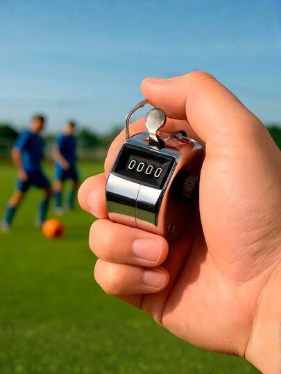 Contador Manual Mecânico 4 Dígitos Analógico Numérico Pratico Controle de estoque Para Esportes Academia Excursões