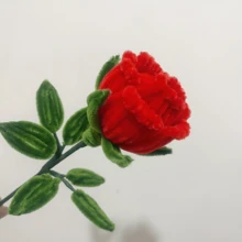 100支/312支红色玫瑰花束套装，升级版DIY手工套装，适用于母亲节、情人节、毕业典礼、家居装饰及各种节日 - 彩色 - 查看 7