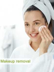 150 miếng bông tẩy trang tái sử dụng, miếng bông tròn làm sạch da mặt, cấu tạo 3 lớp dày dặn, thiết kế đục lỗ, chăm sóc da, tẩy trang, chườm ướt, xịt khoáng, mềm mại và không gây dị ứng, dùng cho mặt và móng tay. - Nhiều màu - Xem 4
