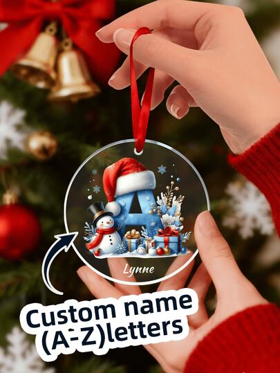1-2 قطعة من الزينة المخصصة لعيد الميلاد، قلادات أكريليك، زخارف الأسماء متوفرة. مناسبة للتعليق على أشجار عيد الميلاد، تتميز بأنماط عيد الميلاد، تصاميم الحروف، ونص قابل للتخصيص. مثالية للديكورات الخارجية والداخلية وحفلات الأعياد. زخارف ملونة، كرتونية، جميلة، شفافة، ودافئة، هدايا مثالية مخصصة للآباء والأمهات والأبناء والبنات والأصدقاء والزملاء. خيار مثالي لعيد الميلاد