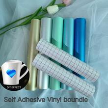 Self-Adhesive Permanent Vinyl Sticker Set, Suitable For Mugs, Glasses, Windows, Party Decorations, Crafts Cutting, Home Decor - Multicolor - View 17