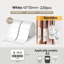 Marklife X2 Label Printer, Portable Thermal Printer For Printing Name Tags, Item Labels, Clothing Tags, Can Labels And Address Labels. Suitable For Students, Homes And Personal Use. Compatible With Android, Apple And Windows Systems, Comes With 3 Rolls Of Paper. - Multicolor - View 13