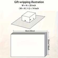 20张浪漫红色心形图案薄纸，20英寸×14英寸 - 适用于婚礼、情人节、生日礼物包装和填充，节日派对用品，结婚礼物 - 彩色 - 查看 5