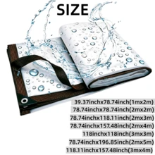 High-Quality Waterproof Cloth, Waterproof Fabric High-Grade RV Side Awning Windshield Curtain, Windproof And Rainproof, Super Convenient Installation, Outdoor Essential For Extreme Weather - Transparent and Colorless - View 3