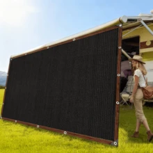 Red de sombra de toldo de autocaravana de alta densidad y actualizada, con opciones de multicolor, protección UV, toldo duradero adecuado para viajes en autocaravana, picnic y piscina - Multicolor - Ver 3