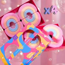 XINSON Bomba de baño de burbujas en forma de arcoiris hidratante y nutritiva con fragancia a plantas y flores. Limpieza profunda. con aroma de vainilla Bomba de Baño Efervescente – Hidratante y Suavizante, Limpieza Profunda con Espuma Rica y Fragancia Floral para una Relajante Experiencia en la Tina - Multicolor - Ver 10