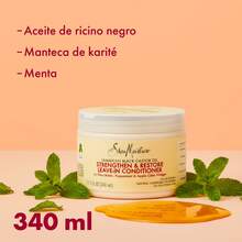Shea Moisture Tratamiento Acondicionador Sin Enjuague, con Aceite de Ricino Negro de Jamaica, Acondiciona, Antifrizz, Fortalecedor, Protege contra puntas abiertas, Protege de roturas, Restaura, Suaviza - Blanco - Ver 5