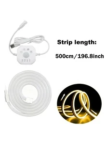 运动传感器霓虹灯带暖色/白色霓虹灯柔性条 | USB 供电 LED 灯 1-5 米长,用于花园、楼梯、走廊、卧室装饰的室内/室外照明 - 多色 - 查看 18
