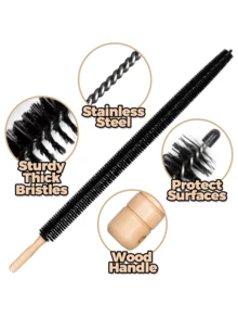 2PCS Dryer Vent Cleaner Kit Lint Remover Set, Vacuum Hose Attachment Brush & Universal Dryer Vent Vacuum Hose Replacement Parts - View 4
