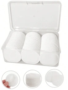 150 miếng bông tẩy trang tái sử dụng, miếng bông tròn làm sạch da mặt, cấu tạo 3 lớp dày dặn, thiết kế đục lỗ, chăm sóc da, tẩy trang, chườm ướt, xịt khoáng, mềm mại và không gây dị ứng, dùng cho mặt và móng tay. - Nhiều màu - Xem 2