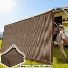 Red de sombra de toldo de autocaravana de alta densidad y actualizada, con opciones de multicolor, protección UV, toldo duradero adecuado para viajes en autocaravana, picnic y piscina - Multicolor - Ver 12