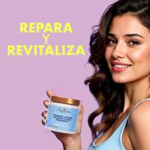 Shea Moisture Tratamiento hidratante y reparador con miel de Manuka y yogurt, mascarilla capilar rica en proteínas, restaura y mantiene rizos suaves, ideal para cabello dañado, seco o rizado, hidratación natural, nutrición y regeneración, cuidado capilar profesional - Blanco - Ver 4