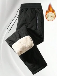 男士时尚百搭加厚冬季长裤，条纹设计，休闲百搭。送给丈夫、男友或伴侣的绝佳礼物。