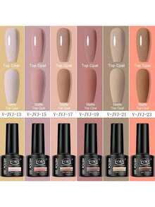 Voky 6入組7ml秋冬新年指甲油凝膠指甲油uv/led燈沙龍美甲,適用於家庭美甲/送禮 - 彩色 - 查看 10