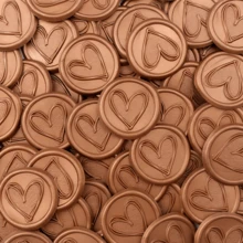 CYFUN DESIGN 25Pcs/30Pcs/50Pcs Heart/Flower Branch Pattern Wax Seal Stickers, Envelope Seal Stickers, Envelope Seal Self-Adhesive Gold Stickers For Wedding Party Birthday Gift Back To School