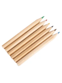 [5/10/15/20 Set] Mini Colored Pencils 8.89cm, Portable Short Thick 6 Different Colors, Pre-Sharpened Colored Pencils For Drawing, Classroom & School Supplies - Multicolor - View 3