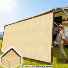 Red de sombra de toldo de autocaravana de alta densidad y actualizada, con opciones de multicolor, protección UV, toldo duradero adecuado para viajes en autocaravana, picnic y piscina