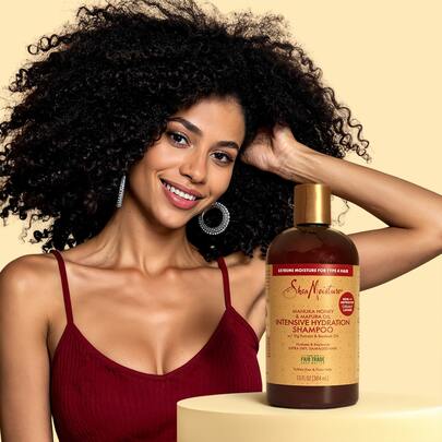 Shea Moisture Shampoo hidratación intensa miel manuka restaurador cabellos dañados hidratante reconstrucción profunda brillo natural limpieza suave protección cutícula fórmula nutritiva uso frecuente resultados visibles