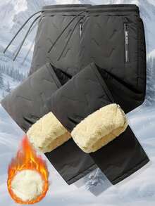 男士时尚百搭加厚冬季长裤，条纹设计，休闲百搭。送给丈夫、男友或伴侣的绝佳礼物。