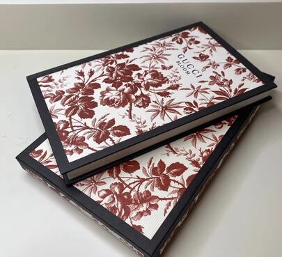 Gucci Floral Print Notebook - Vintage Style Writing Journal With Embossed Cover, Luxury Stationery For Work, Study & School, Elegant Gift For Students & Professionals