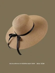 1pc Customized Embroidered Breathable Sun Hat/Visor Hat, Suitable For Outdoor Activities, Fitness, Travel, Bachelorette Party, Bridesmaid Beach Hat, Outdoor Party, Camping, Hiking, Beach, Bridal Shower, Mother's Day Gift, Honeymoon, Bridal Party Hat - Multicolor - View 5